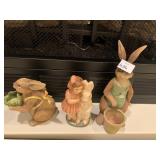 BUNNY AND GIRL W/ BUNNY BY SISTOWBELL LANE