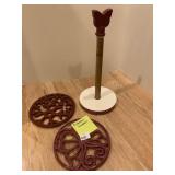 PIONEER WOMAN PAPER TOWEL HOLDER ETC.