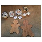 HEARTSTYONE TRIVET, GINGERBREAD BOARDS, 6 GLASSES