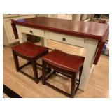 CENTER ISLAND DROP SIDE 50" X 27" D WITH 2 - 10"