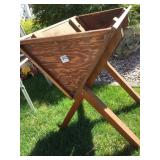 RAISED WOOD PLANTER / LIFE SIZE MANGER
