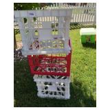 THREE STACKING CRATES