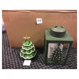 3 BATTERY OP CHRISTMAS LANTERNS AND 3 BATTERY OP