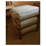 WOOD FRAME STACKING OTTOMAN 19" H X 17" SQUARE