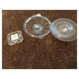 STERLING BASE PEDESTAL DISH AND CANDY DISH,