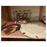 PEACE GLASS SIGN, NEW TOWELS