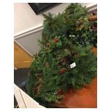 ASSORTED HOLIDAY CANDLE RINGS, BOXWOOD, PINE,