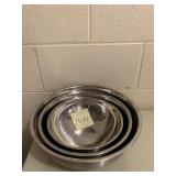 3 STAINLESS STEEL BOWLS TRAMONTINA PRO LINE