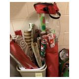 HUGE ASSORTMENT WRAPPING PAPER, GIFT BAGS, ETC.