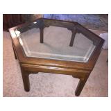 OCTAGON BEVELED GLASS 17" H X 42" W