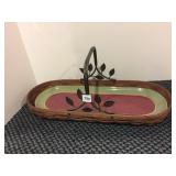 19.5" LONGERBERGER BASKET WITH DECORATIVE METAL