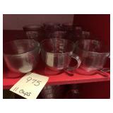 11 LARGE TEACUPS