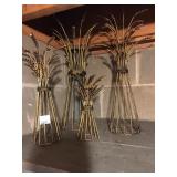 4 METAL HAYSTACKS AUTUMN DÉCOR, 18"