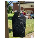 TIN HAPPY EASTER ON ROBE HANGER