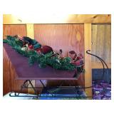 SNOWMAN SLEIGH IRON BASE 30" LONG