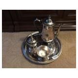 SILVERPLATE TEA SET 4 PC.