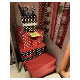 DECORATIVE BOXES, PENCILS, ETC.