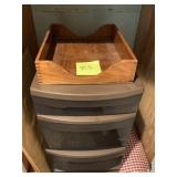 ORGANIZER, WOOD TRAY