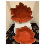 TEMPTATION 2 LARGE LEAF BOWLS