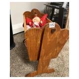 WOOD DOLL/ BABY CRIB