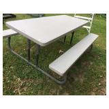 LIFETIME FOLDING TABLE WITH BENCHES