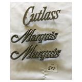 CUTLASS, MARQUIS CAR EMBLEMS