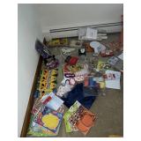 STICKERS, CRAYONS, COLORING PENCILS, PADDLES,