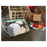 TRAILER TAILLIGHTS, PAINT TRAY, WIRING, ETC.