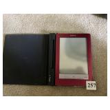 SONY DIGITAL BOOK READER IN CASE, NO CORD
