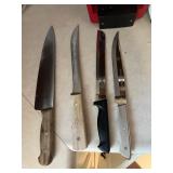 KNIFE BLOCK, SHARPENER AND CUTTING BOARD