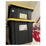 2 ROUGHNECK TOTES, 14-GAL 27 GAL