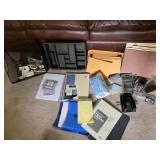 MASKS, STAPLES, CALCULATORS, FILE FOLDERS, ETC.