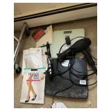 SCALES, PANTY HOSE NEW, HAIR DRYER AND CURLING