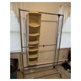 ROLLING CLOTHING RACK 45WX6