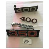 CAR EMBLEMS, F150, 400, ETC.