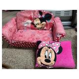 MINNIE MOUSE CHAIR AND MINNIE MOUSE PILLOW