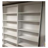 WHITE BOOKCASE VERY CLEAN! 79" H X 31.5" W 10"D