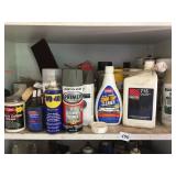 SPRAY PAINT, HYDRAULIC OIL, CALIPER GREASE, ETC.