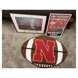 1997 NATIONAL CHAMPS SIGN AND TOM OSBORNE FIELD