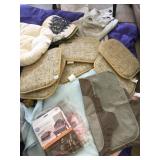 BLANKETS, SHOWER CURTAIN, CUSHIONS