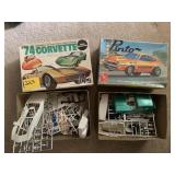 PINTO AND 74 CORVETTE MODEL UNASSEMBLED