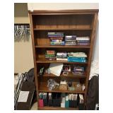 BOOKCASE OAK 70" H X 36" W X 10" D