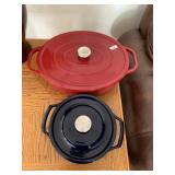 KENMORE ELITE LARGE OVAL CAST IRON ROASTER WITH