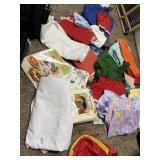 ASSORTED FABRIC, WRAP N ZAP COTTON BATTING, CLOTH