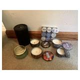 4 SOY CANDLES VISIONS OF SUGAR PLUM IN TINS, PLUS