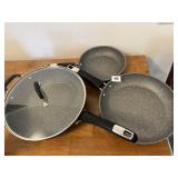 BIALETTI SKILLETS, ONE WITH LID