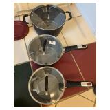 BIALETTE COOKWARE, 3 PC WITH GLASS LID