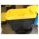 2 TOTES WITH LIDS 12 GAL