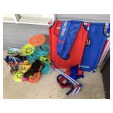 NYLON CORN HOLE BOARDS, FRISBEE GOLF LAWN GAME,