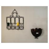 IRON WALL HANGING CANDLE HOLDER AND DECORATIVE